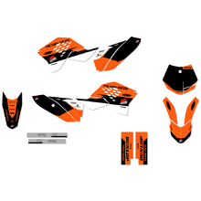 Ninetwo Decals KTM 50SX 09-15 Black Orange w/ Black BGS Graphics Kit