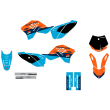 Ninetwo Decals KTM 50SX 09-15 Blue Orange w/ Black BGS Graphics Kit