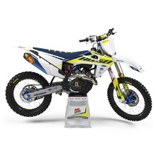 Ninetwo Decals Husqvarna FE/TE 125-450 14 Blue White w/ White BGS Graphics Kit