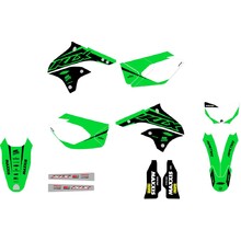 Ninetwo Decals Kawasaki KLX450 07-24 Green w/ White BGS Graphics Kit