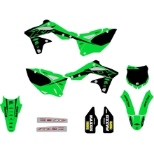 Ninetwo Decals Kawasaki KX250F 13-16 Green w/ Black BGS Graphics Kit