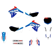 Ninetwo Decals Suzuki RM125-250 01-10 Blue White w/ Black BGS Graphics Kit