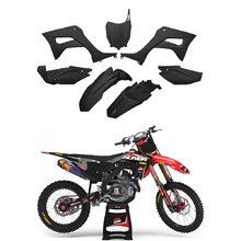 Ninetwo Decals Honda CRF110 19-27 Red Black w/ Black BGS Graphics Kit & UFO Black Plastics Kit