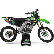 Ninetwo Decals Kawasaki KX250F 06-08 Green Black w/ Black BGS Graphics Kit