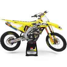 Ninetwo Decals Suzuki RM125-250 01-10 Yellow w/ White BGS Graphics Kit