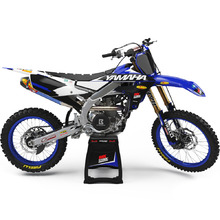 Ninetwo Decals Yamaha YZ250F 10-13 Blue White w/ Black BGS Graphics Kit