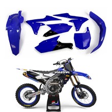 Ninetwo Decals Yamaha YZ250F 19-23 450F 18-23 Blue White w/ Black BGS Graphics Kit & Racetech Blue Plastics Kit