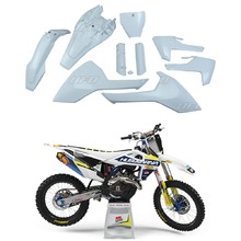 Ninetwo Decals Husqvarna TC85 18-24 White Blue w/ Black BGS Graphics Kit & UFO OEM Plastics Kit
