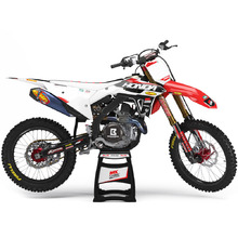 Ninetwo Decals Honda CR125-250 02-03 Red White w/ White BGS Graphics Kit