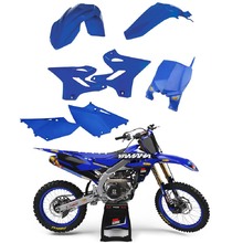 Ninetwo Decals Yamaha YZ125-250 15-22 Blue w/ Black BGS Graphics Kit & Cycra Blue Replica Plastics Kit
