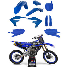 Ninetwo Decals Yamaha YZ250F 19-23 YZ450F 18-22 Blue w/ Black BGS Graphics Kit & Acerbis Blue Plastic Kit