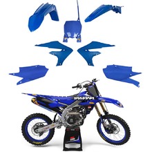 Ninetwo Decals Yamaha YZ250F 19-23 YZ450F 18-22 Blue w/ Black BGS Graphics Kit & Cycra Blue Replica Plastics Kit