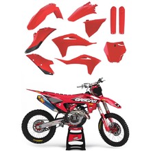 Ninetwo Decals GAS GAS MC125-450 21-23 Red White w/ Black BGS Graphics Kit & Polisport OEM Plastics Kit