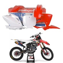 Ninetwo Decals Honda CRF150R 07-25 Red White w/ Black BGS Graphics Kit & Polisport OEM Plastics Kit