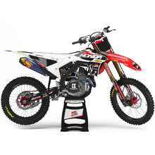 Ninetwo Decals Honda CRF450R 21-24 CRF250R 22-24 Red White w/ Black BGS Graphics Kit