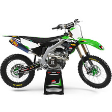 Ninetwo Decals Kawasaki KLX450 07-24 Green Black w/ White BGS Graphics Kit