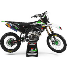Ninetwo Decals Kawasaki KX250F 06-08 White Black w/ Black BGS Graphics Kit