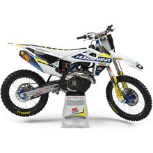 Ninetwo Decals Husqvarna FC/TC 125-450 23-24 White Blue w/ Black BGS Graphics Kits