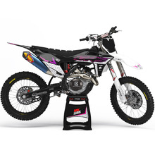 Ninetwo Decals GAS GAS MC/F 125-450 21-23 Pink Purple w/ Black BGS Leopard Graphics Kit