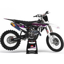 Ninetwo Decals KTM 125-450SX/SX-F 09-10 Pink Purple w/ Black BGS Leopard Graphics Kit