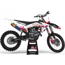 Ninetwo Decals KTM 150-500EXC/EXC-F 20-23 Pink Orange w/ White BGS Leopard Graphics Kit