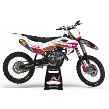 Ninetwo Decals Husqvarna TC65 24-27 Pink Orange w/ White BGS Leopard Graphics Kit