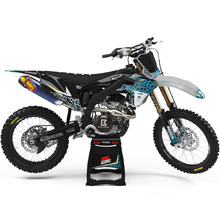 Ninetwo Decals Kawasaki KX450F 16-18 Teal Grey w/ Black BGS Leopard Graphics Kit