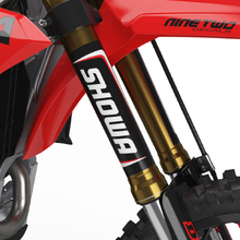 Ninetwo Decals SHOWA Factory Style Red/White/Black Fork Decals