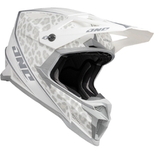 One Industries 2027 X297 Leopard Snow White Helmet