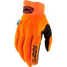 100% Percent Cognito Smart Shock Fluro Orange/Black Gloves