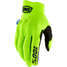 100% Percent Cognito Smart Shock Fluro Yellow/Black Gloves