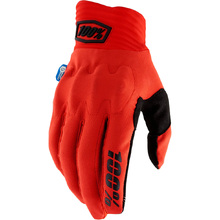 100% Percent Cognito Smart Shock Red/Black Gloves