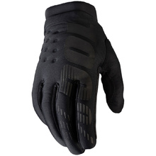 100% Percent Brisker Black/Grey Kids Gloves