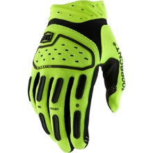 100% Percent Airmatic Fluro Yellow Gloves
