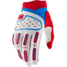 100% Percent Airmatic Red/White/Blue Gloves