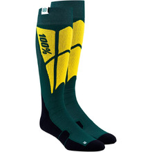 100% Percent Hi Side Green Performance Socks