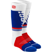 100% Percent Torque White Kids Moto Socks