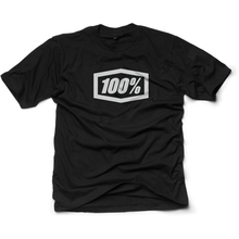 100% Percent Essential Mens Black Tee