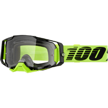 100% Percent Armega Neon Yellow Clear Goggles