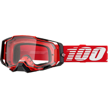 100% Percent Armega Red Clear Goggles