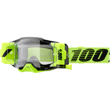 100% Percent Armega Forecast Neon Yellow Clear Goggles