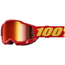 100% Percent Accuri 2 Red Mirror Goggles
