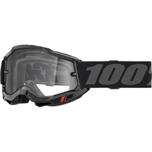 100% Percent Accuri 2 Enduro Moto Black/Grey Clear Goggles