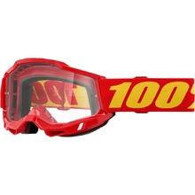 100% Percent Accuri 2 Red Clear Kids Goggles
