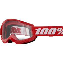 100% Percent Strata 2 Red Clear Goggles