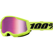 100% Percent Strata 2 Neon Yellow Pink Mirror Goggles