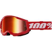 100% Percent Strata 2 Red Mirror Goggles