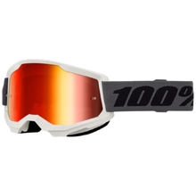 100% Percent Strata 2 Grey Red Mirror Goggles