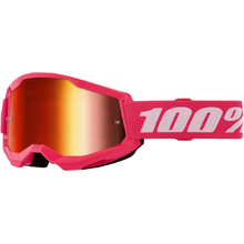 100% Percent Strata 2 Pink Red Mirror Kids Goggles