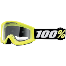 100% Percent Strata Mini Yellow Clear Pee Wee Kids Goggles